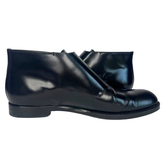JIMMY CHOO Men Black Double Monk Strap Shiny Leather Chukka Boots Size US 12 main image 4